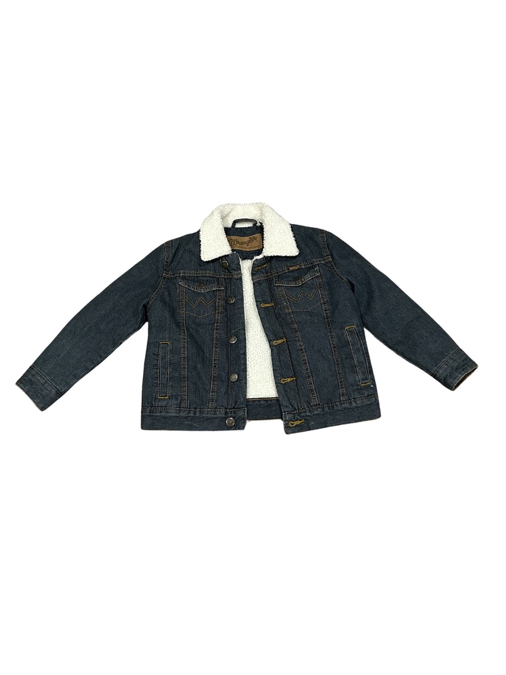 Wrangler Kids Sherpa Denim Jacket | Size S (Boys)